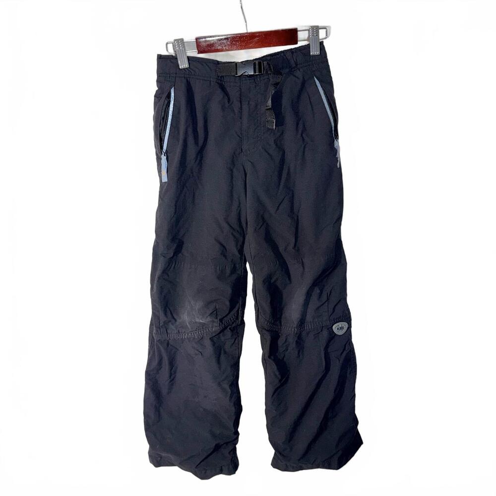 REI girls Medium 8-10 Black Outdoor Hiking Pants with Adjustable Waist